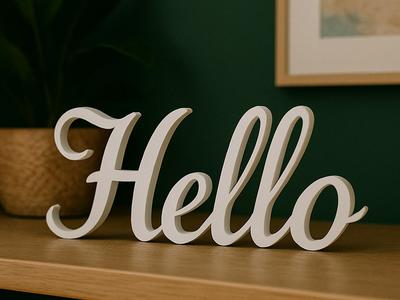 Home Decor Hello Sign