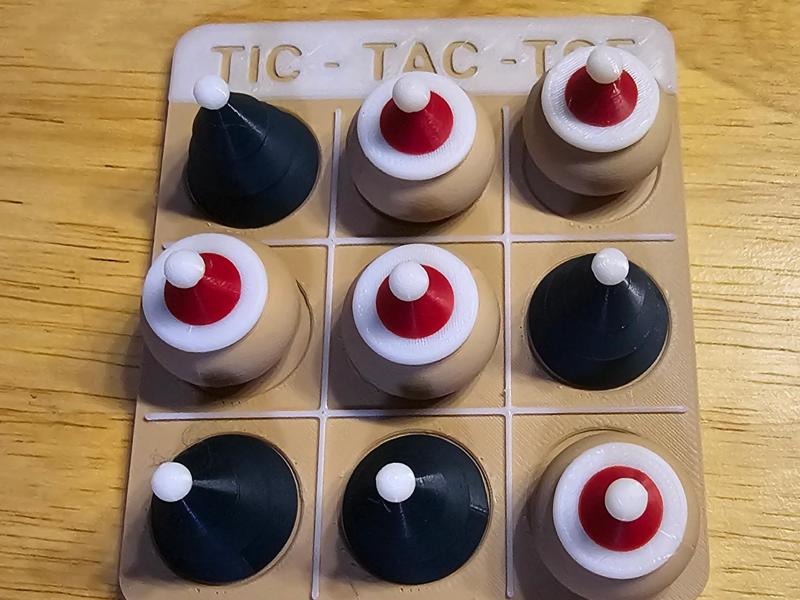 Vintage Christmas Tic-Tac-Toe / Checkers