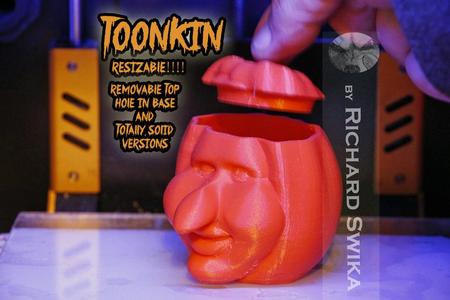 Toonkin 3D Sculpted Halloween Pumpkin Decoration