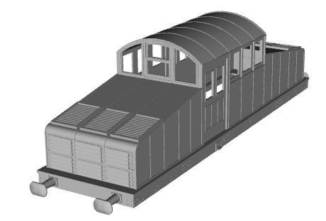 Metropolitan Railway Camel-back electric loco (nos 1-10) 1/87 scale