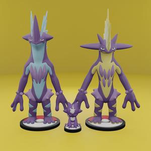 Pokemon No. 848, 849 Toxel, Toxtricity (Amped & Low Key Form)