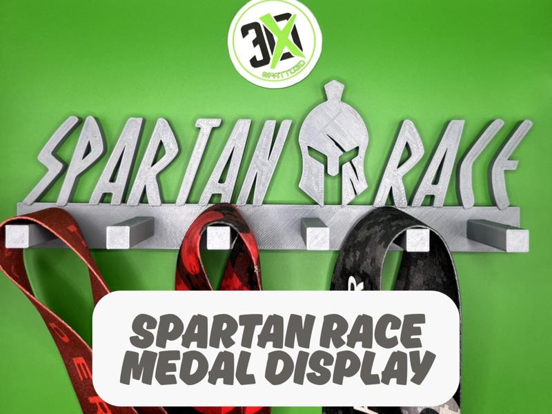 Spartan Race Medal Display – Wall Rack