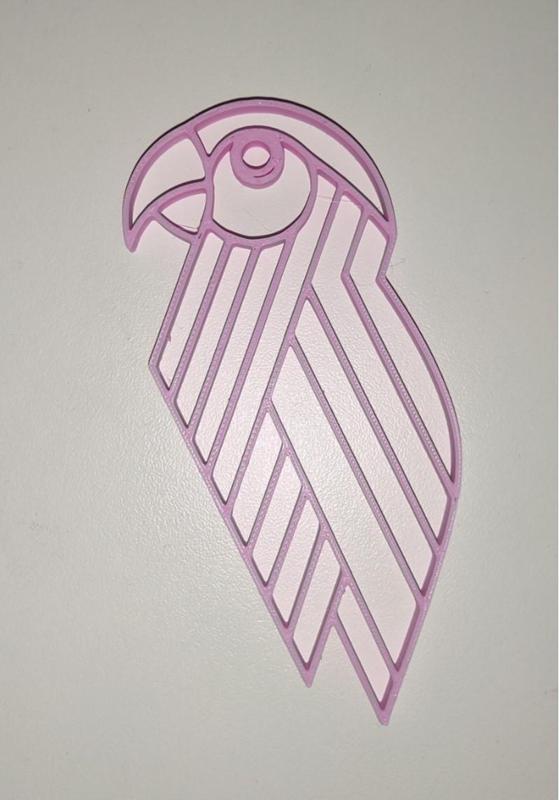 Wall art - 2D line art - Parrot