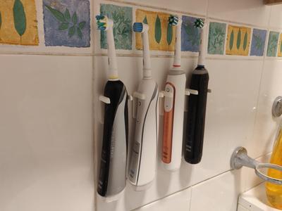 Braun electric toothbrush wall support holder