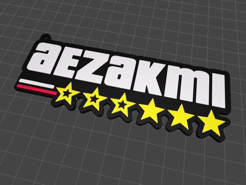 GTA keychain AEZAKMI