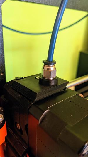 Prusa i3 Mk3 reverse Bowden PTFE connector