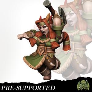 Lesna Branchutter [PRE-SUPPORTED] Female Dwarf Druid Barbarian