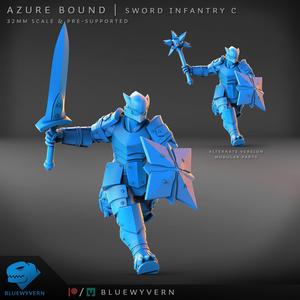 Azure Bound - Sword Infantry C (Modular)