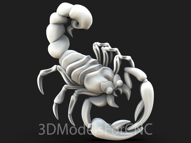 3D Model STL File for CNC Router Laser & 3D Printer Scorpion 2