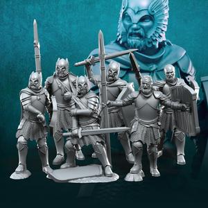 6x Wounded Grey Castle Warriors | Grey Castle | Fantasy