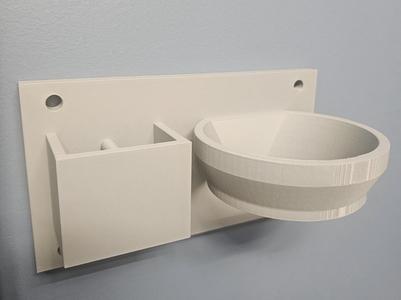 Straightener, Blow dryer holder 
