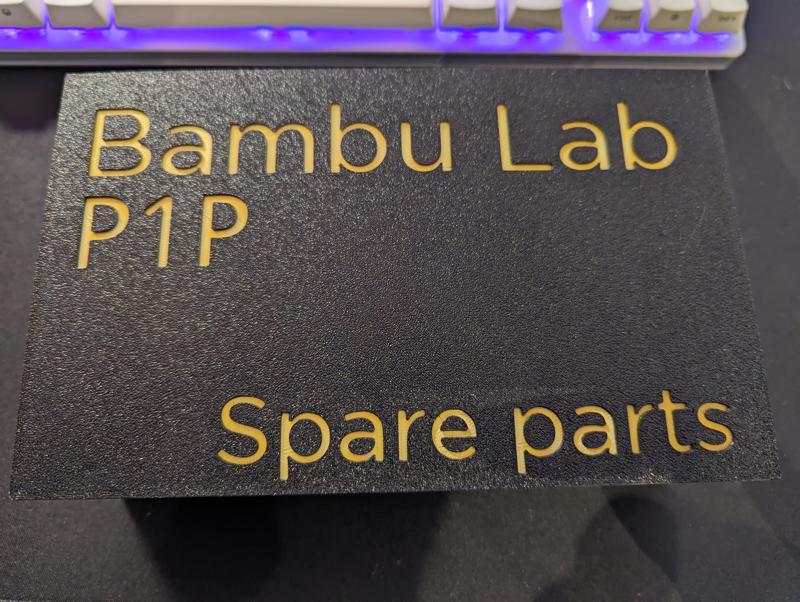 BambuLab Spare Parts Box P1P Remix