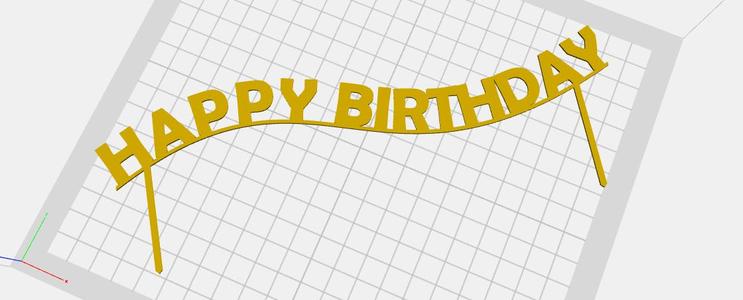 HAPPY BIRTHDAY sign
