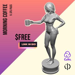 FIGURE "Morning Coffee Girl"