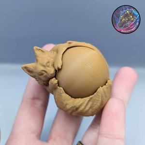 Fox Ball Fidget Spinner Keychain