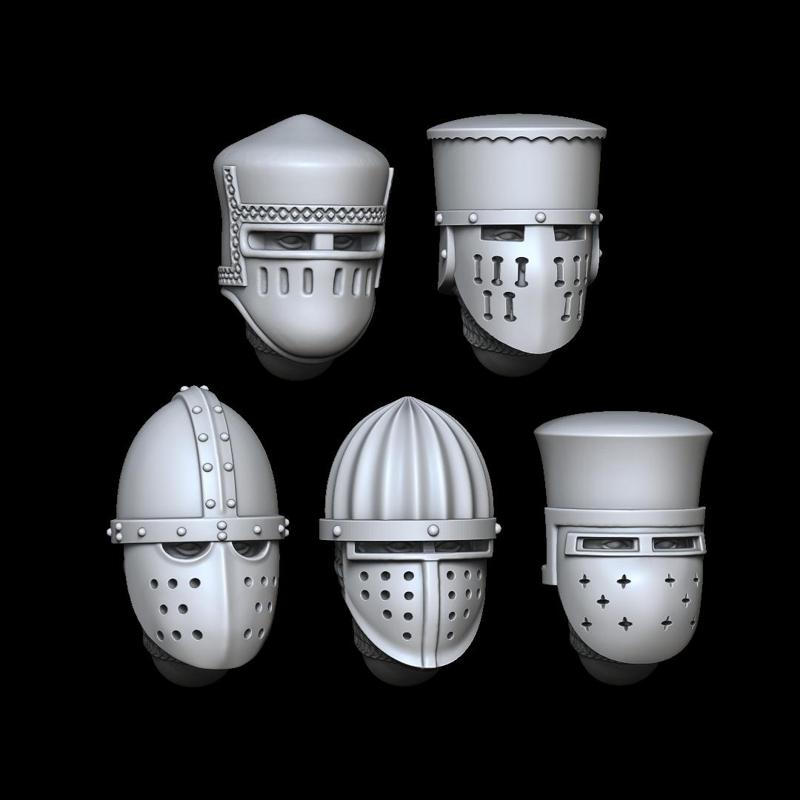 Enclosed Pot Helmets Set 3
