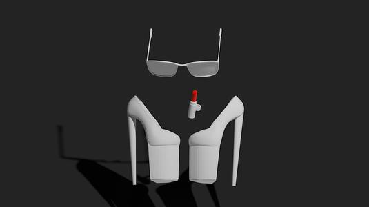 SET GLASSES SHOES LIPSTICK MONSTER HIGH DOLL ACCESSORIES