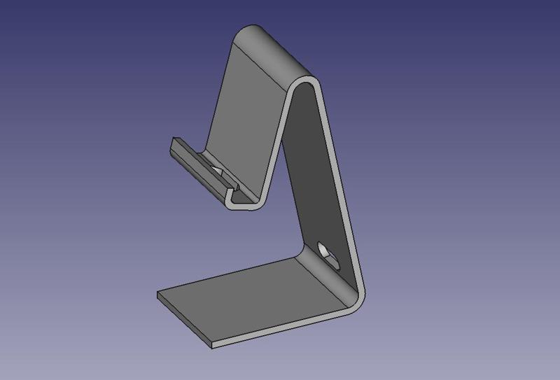 Simple Phone Stand (FreeCAD project files included)