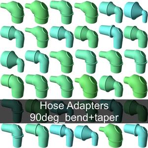 90° elbow vacuum hose adapters for all common sizes