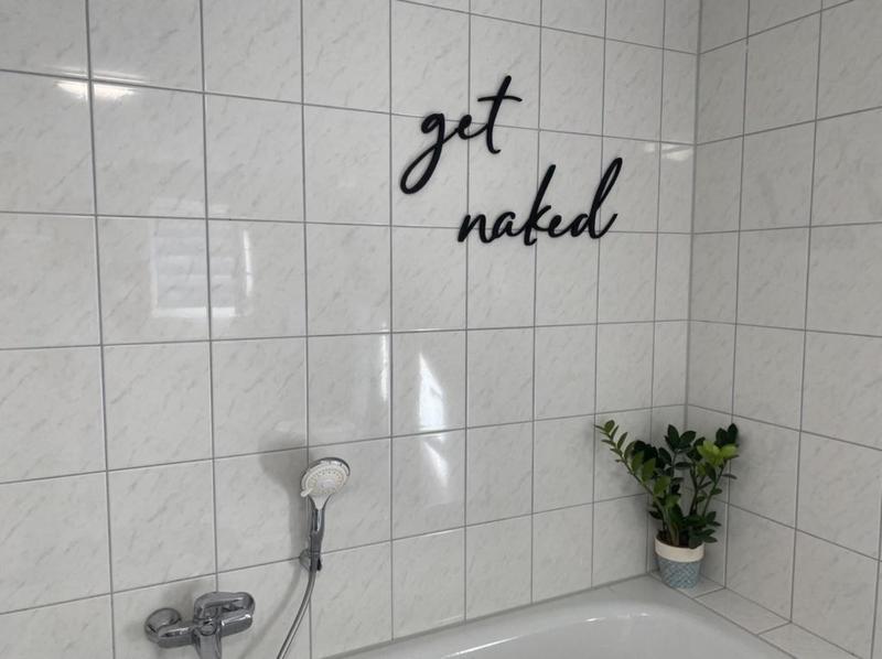 get naked lettering
