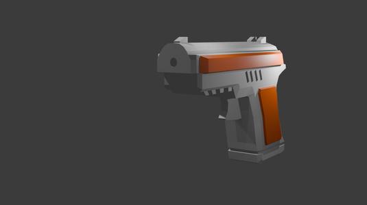 Keychain Pistol dents 2 colors edition