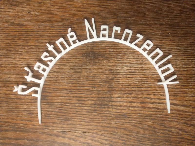 Šťastné Narozeniny Cake Topper
