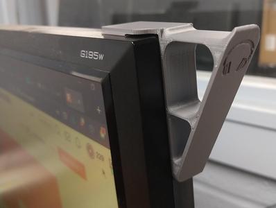 headphone stand  -- Monitor Mounted