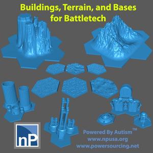 Battletech Buildings and Bases - pack 3