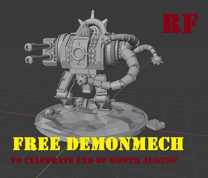free demon mech for end of month august!!!!!