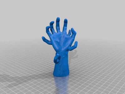 Creepy hand with extra fingers