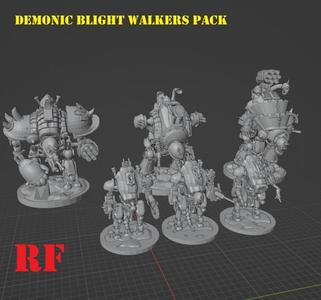 demonic blight walkers (corrupted) 3 pack (6mm / 8mm scale)