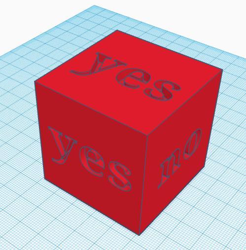 yes no cube