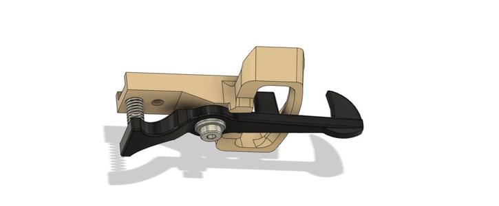 LGB-style "bottle opener" coupling - spring loaded