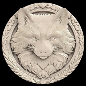 3D Model STL File for CNC Router/Laser & 3D Printer A Raccoon Dog That Lives in the Siberian Tundra 2