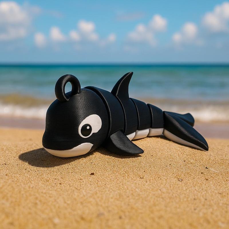 Articulated Toy Killer Whale — Flexible Marine Figure