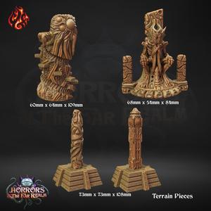 Temple of Nel'Qorith Terrain Pieces