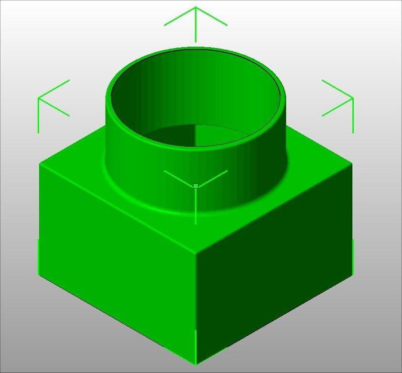 4.5" Square to 4" Round Gutter Adaptor