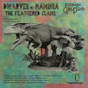 Giganotosaurus War Beast and Dwarven Beastmaster