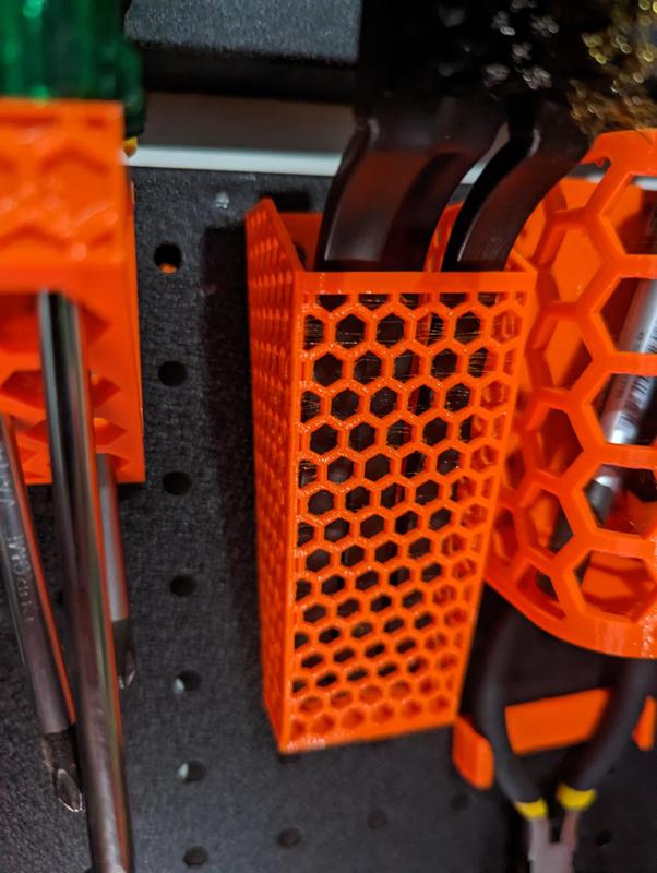 Pegboard Basket - More Honeycomb and Printed Rivet Attachment - Remix (1/2)