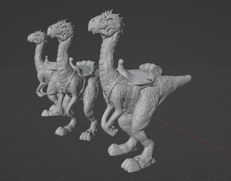 Crodlu (Dark Sun) - Large Dinosaur-like Mount