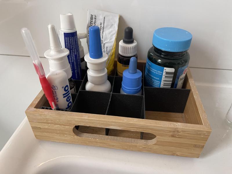 IKEA Hack: DRAGAN Organizer Insert for a Tidier Bathroom