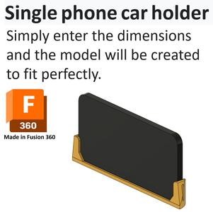 Car smart phone holder for singles