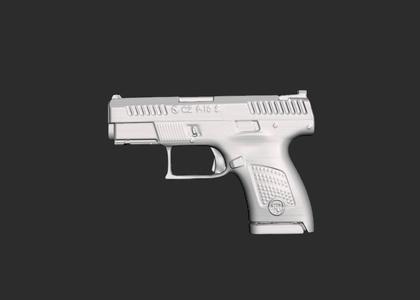 Cz P10 S Real Size Scan 3d Gun Mold