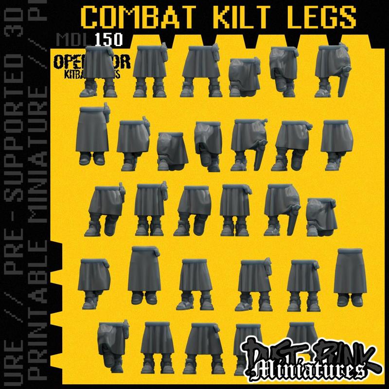 MDL150 COMBAT KILT LEGS [PRE-SUPPORTED]