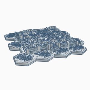Gothic Destroyed Building 15 Hex Based (116-123) GDHB015