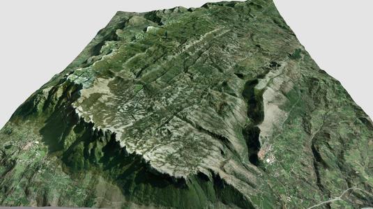 Mountain landscape Panormo Italy
