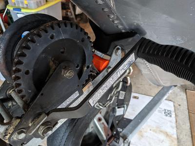 Self Centering Strap roller for trailer winch for small boat