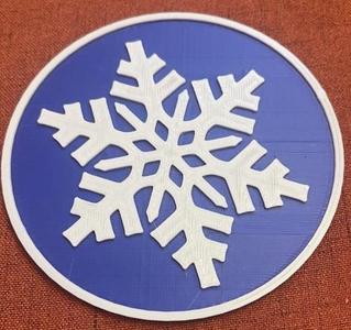 Snowflake coaster