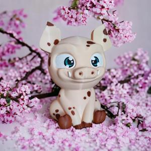 Cute Sitting Boar Pig