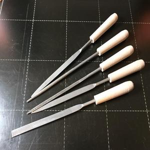 Handle for mini files with 3mm shaft